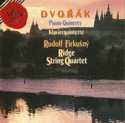 Piano Quintets by Dvořák ;   Rudolf Firkušný ,   Ridge String Quartet