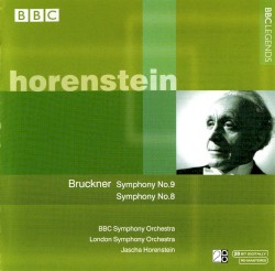 Symphony no. 9 / Symphony no. 8 by Bruckner ;   BBC Symphony Orchestra ,   London Symphony Orchestra ,   Jascha Horenstein