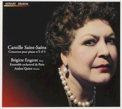 Concertos pour piano no. 2 & 5 by Camille Saint‐Saëns ;   Brigitte Engerer ,   Ensemble Orchestral de Paris ,   Andrea Quinn