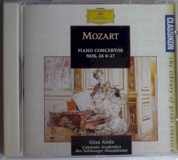 Piano Concertos nos. 24 & 27 by Wolfgang Amadeus Mozart ;   Camerata Salzburg ,   Anda Géza