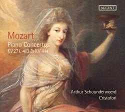 Piano Concertos KV 271, KV 413 & KV 414 by Mozart ;   Arthur Schoonderwoerd ,   Cristofori