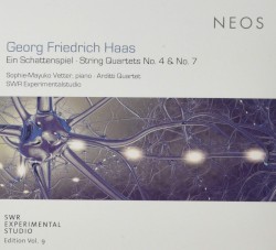 Ein Schattenspiel / String Quartets no. 4 & no. 7 by Georg Friedrich Haas ;   Sophie-Mayuko Vetter ,   Arditti Quartet ,   SWR Experimentalstudio