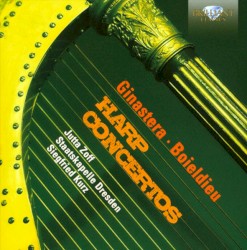 Harp Concertos by Boïeldieu ,   Ginastera ;   Jutta Zoff ,   Staatskapelle Dresden ,   Siegfried Kurz