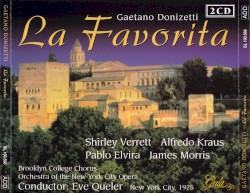 La favorita by Gaetano Donizetti  performed by   Alfredo Kraus  &   Shirley Verrett  under   Eve Queler