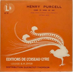 Come Ye Sons of Art by Henry Purcell ;   Margaret Ritchie ,   Alfred Deller