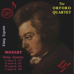 String Quartets: G major K. 387 / D minor K. 421 / B-flat major K. 458 / C major K. 465 by Mozart ;   The Orford Quartet