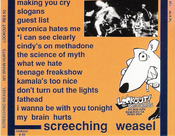 Release “My Brain Hurts” by Screeching Weasel - Cover Art 