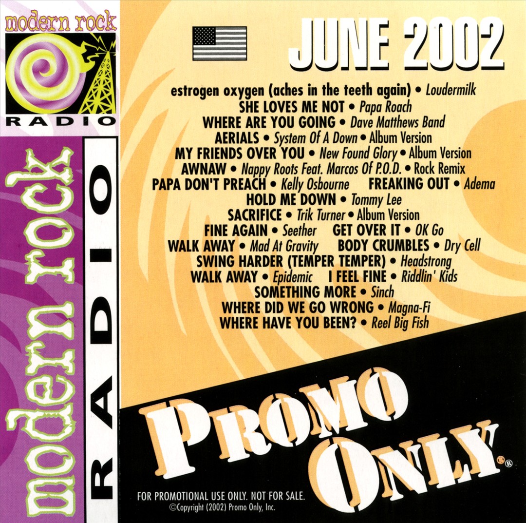 Release “Promo Only: Modern Rock Radio, June 2002” by Various Artists -  MusicBrainz