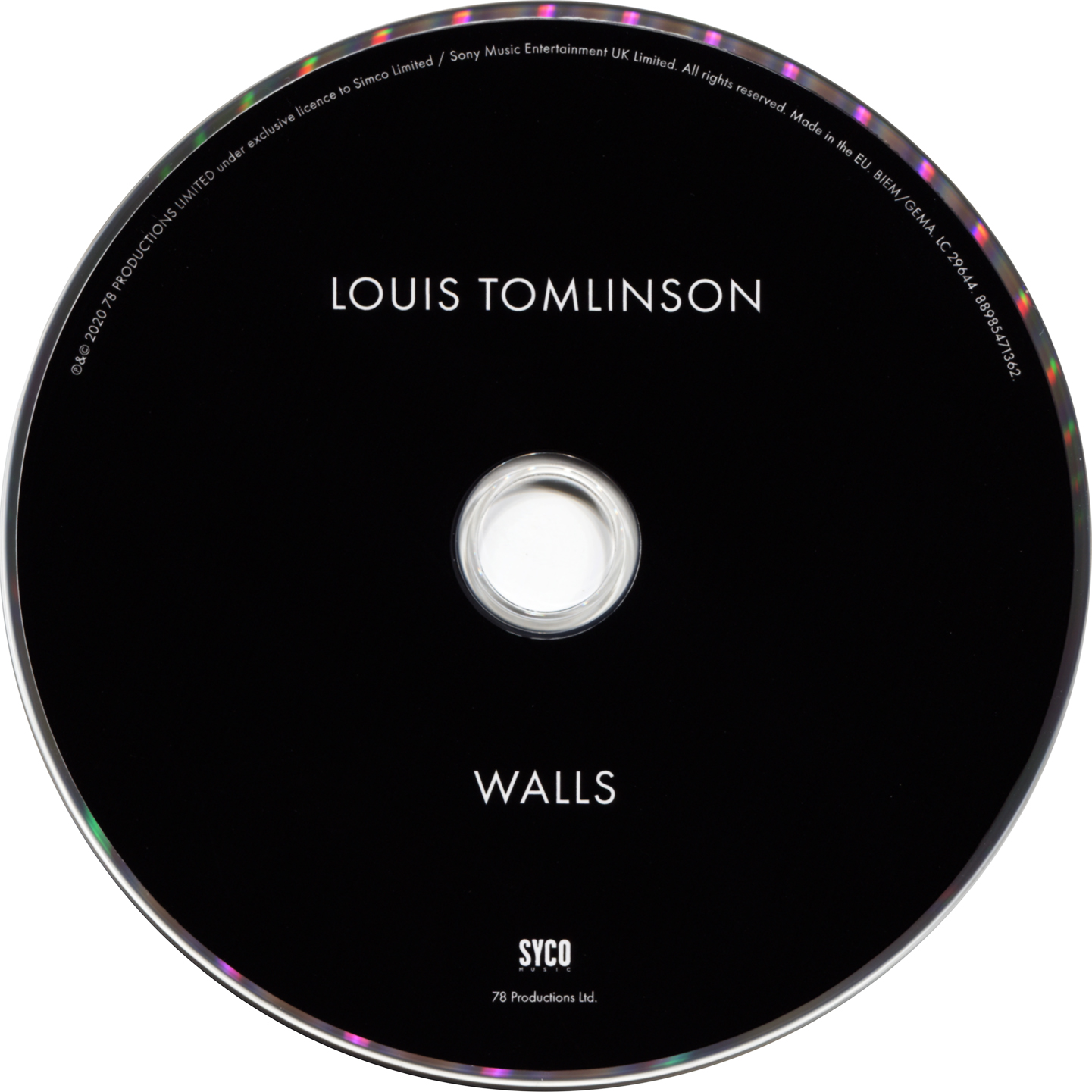 Gripsweat - LOUIS TOMLINSON - WALLS VINYL PICTURE DISC LP 2020 ONE