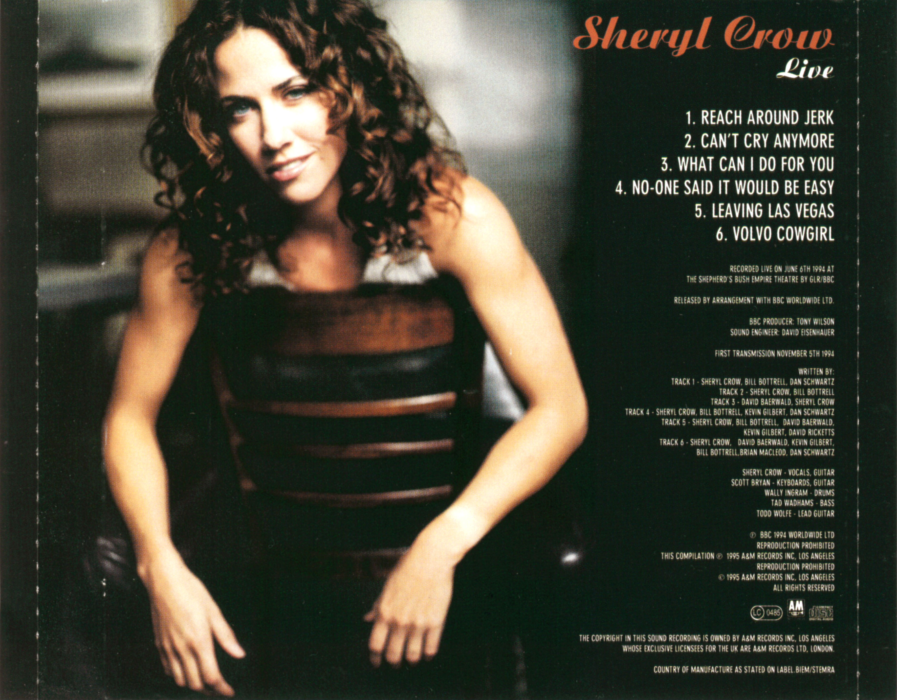 Release “Tuesday Night Music Club” by Sheryl Crow - Cover Art