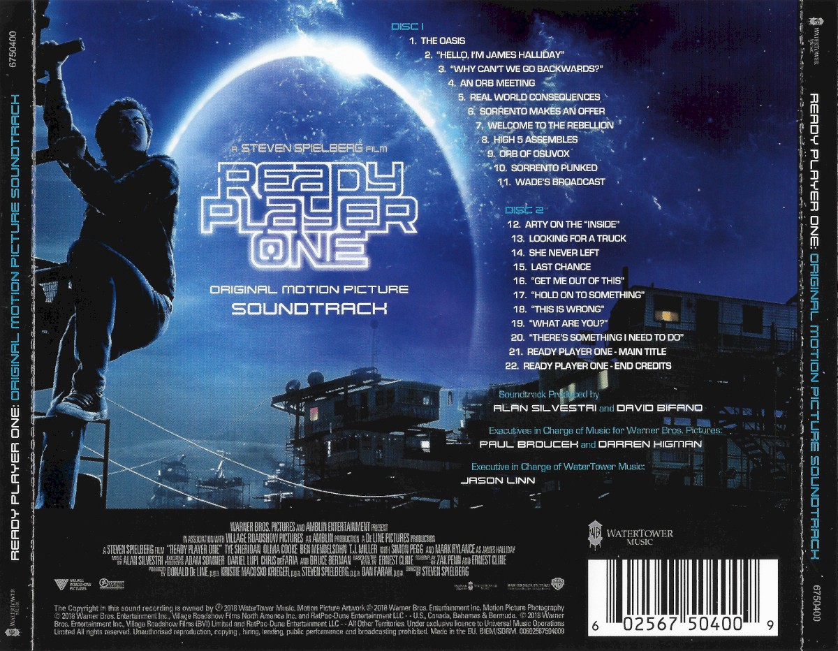 Alan Silvestri – Ready Player One (Original Motion Picture Soundtrack)  (2018, Parzival Blue, Vinyl) - Discogs
