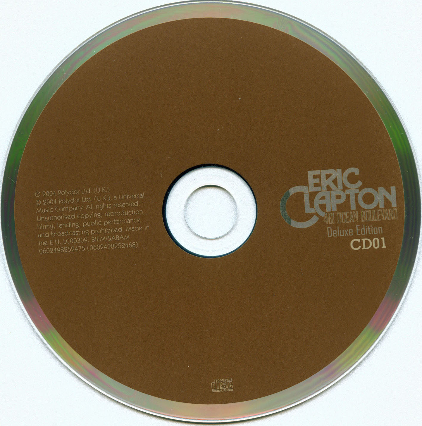 Release “461 Ocean Boulevard” by Eric Clapton - Cover Art - MusicBrainz