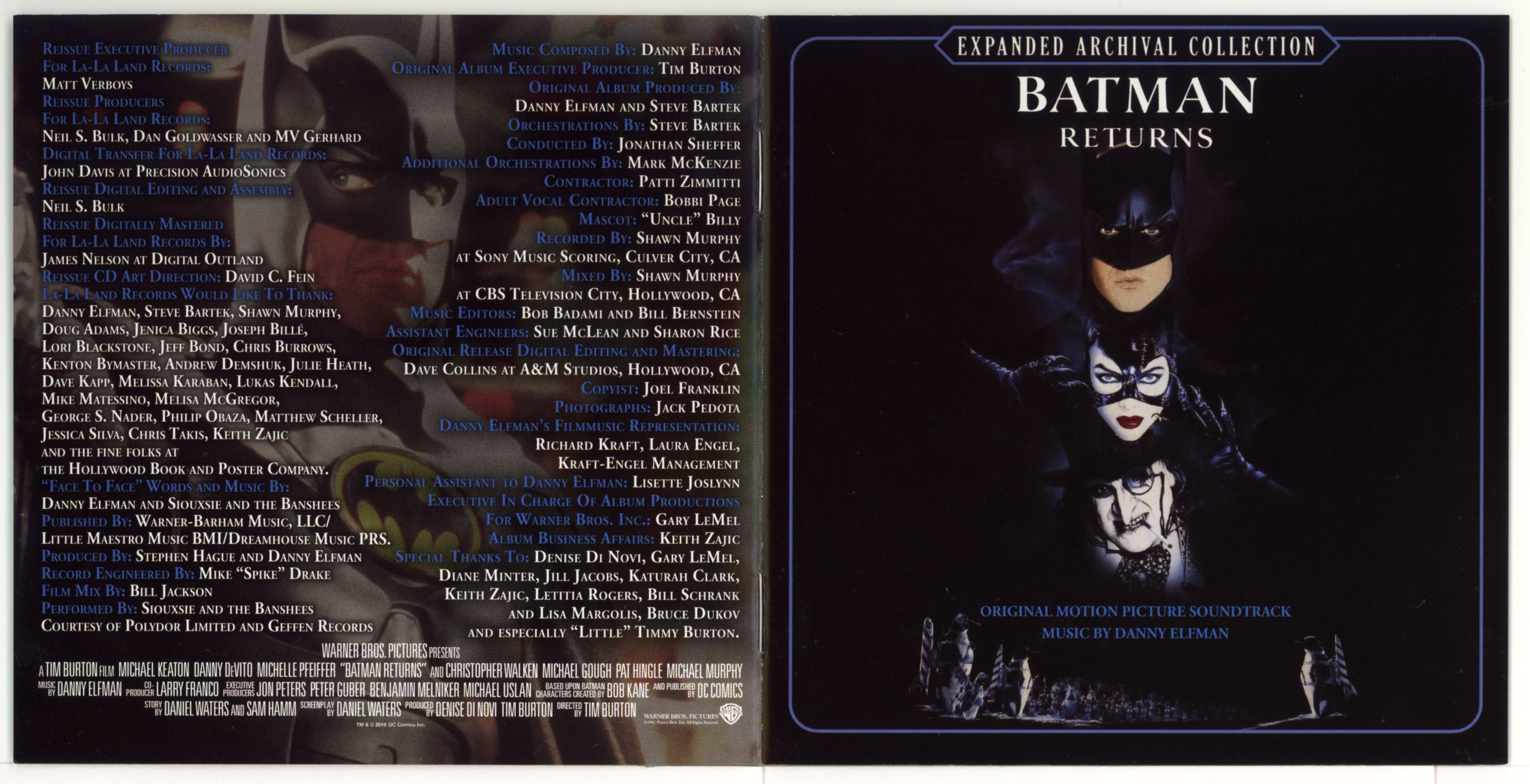 Release “Batman Returns: Original Motion Picture Soundtrack” by Danny  Elfman - Cover Art - MusicBrainz