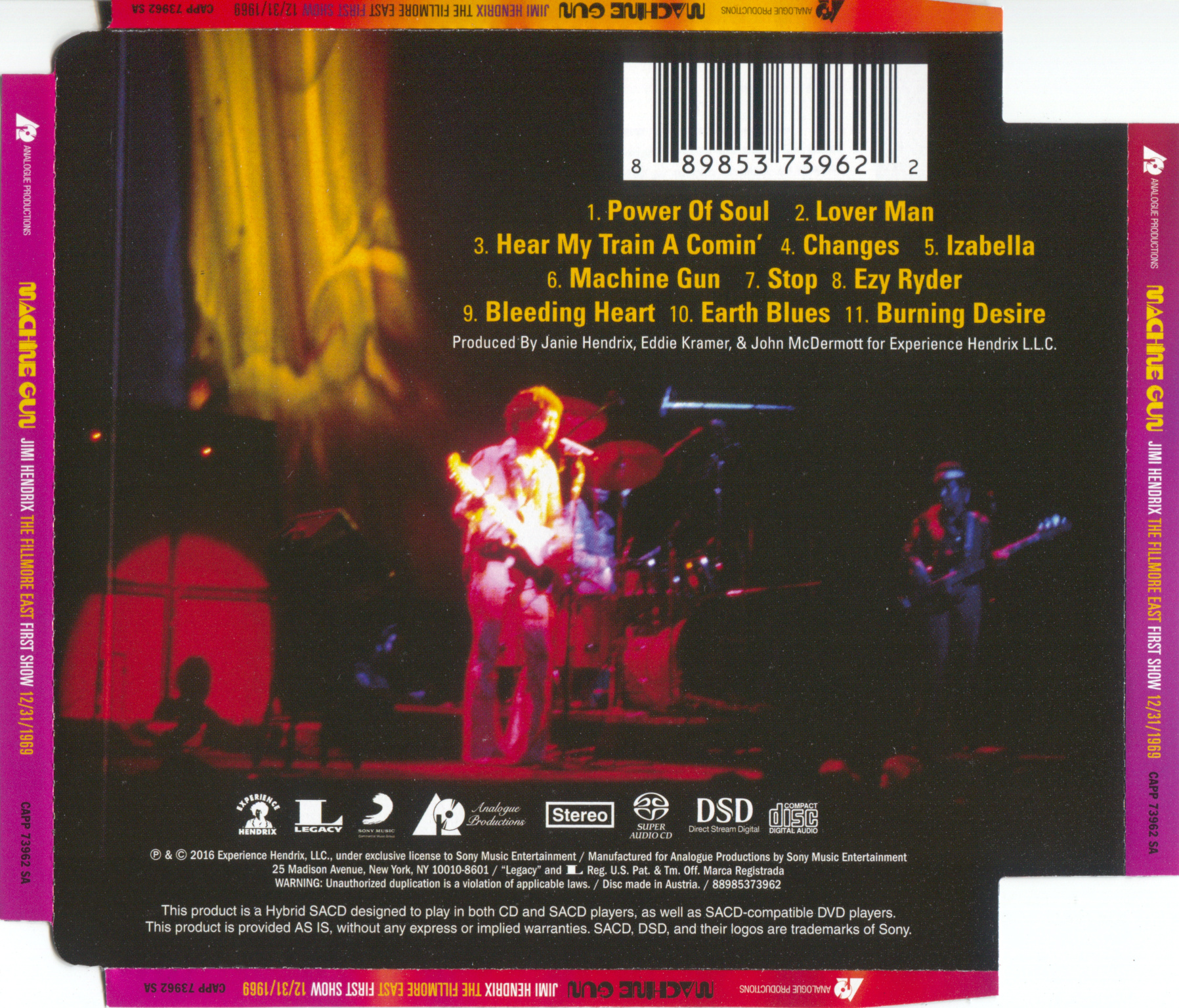 Release “Machine Gun: The Fillmore East First Show 12/31/1969” by Jimi  Hendrix - Cover Art - MusicBrainz