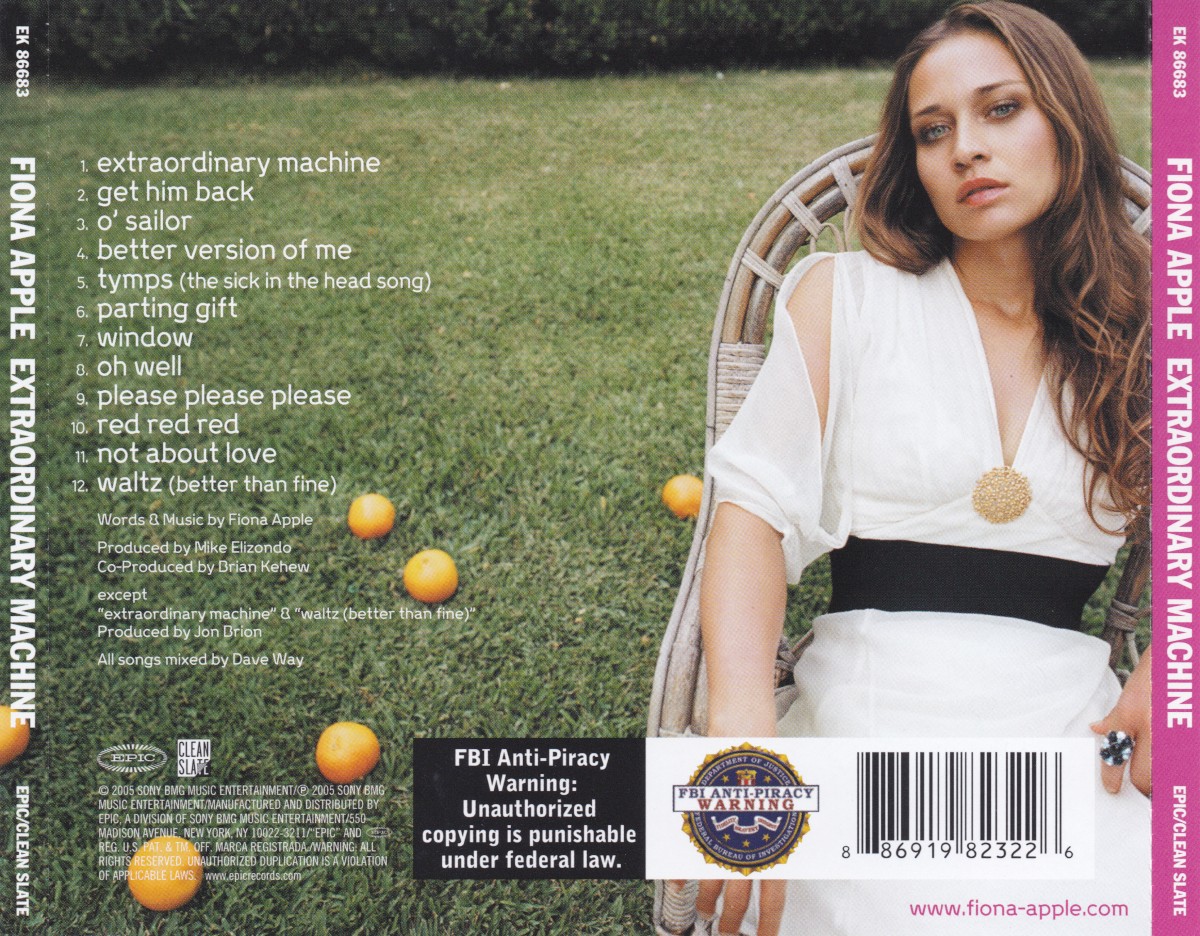 Release “Extraordinary Machine” by Fiona Apple - Cover Art 