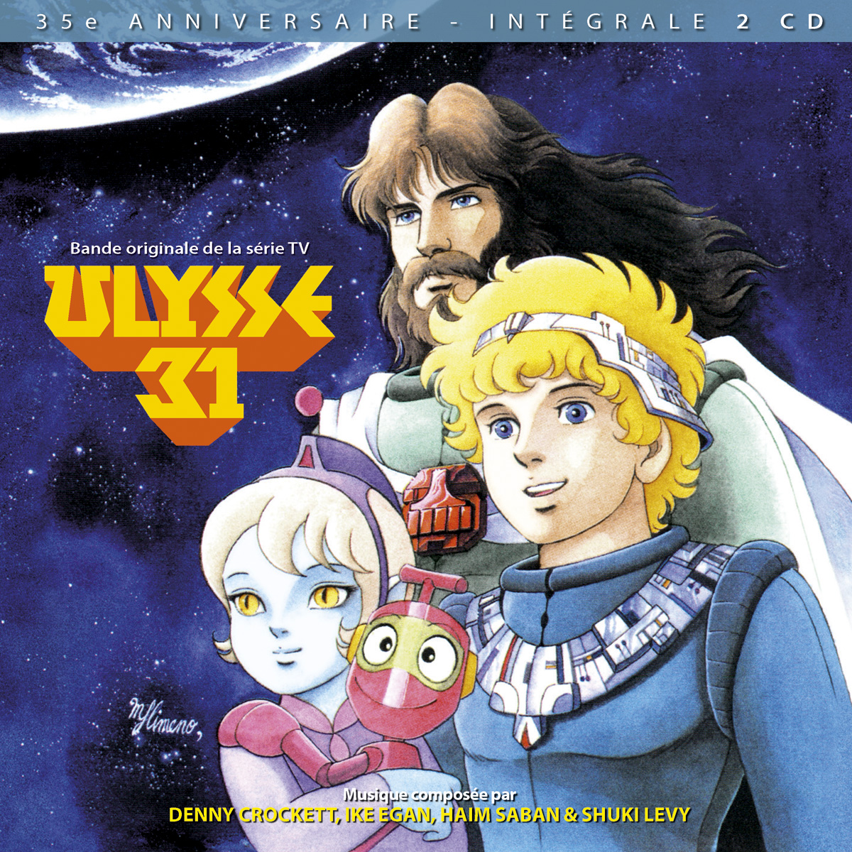Release “Ulysse 31 – Bande originale de la série TV (intégrale 2 CD)” by  Denny Crockett, Ike Egan, Shuki Levy, Haim Saban - Cover art - MusicBrainz